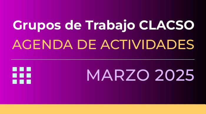  Agenda de Grupos de Trabajo –  Marzo 2025