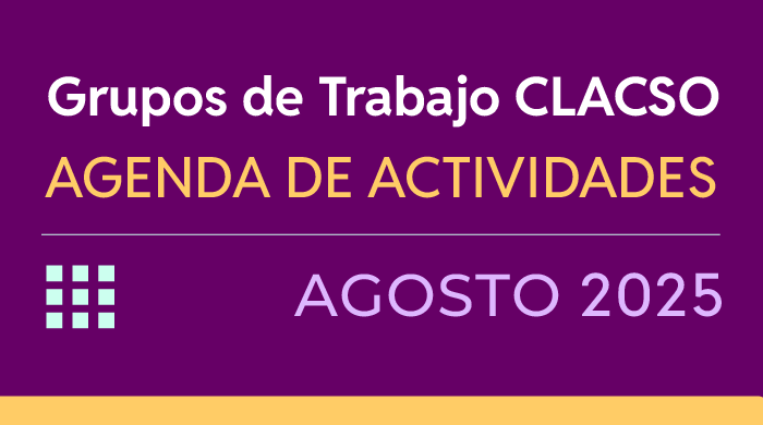  Agenda de Grupos de Trabajo –  Agosto 2025