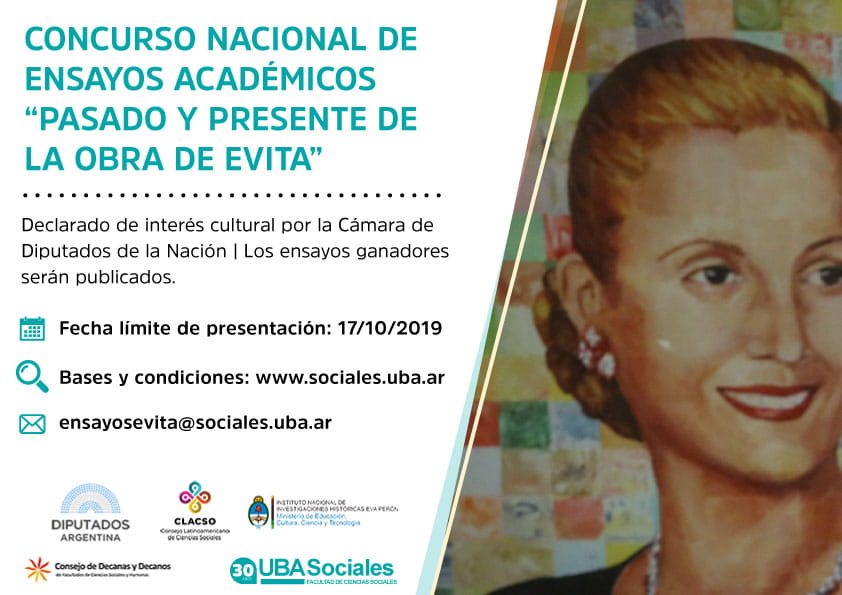  Concurso Nacional de Ensayos Académicos «Pasado y presente de la obra de Evita»