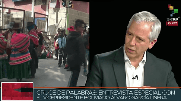  Álvaro García Linera na Telesur
