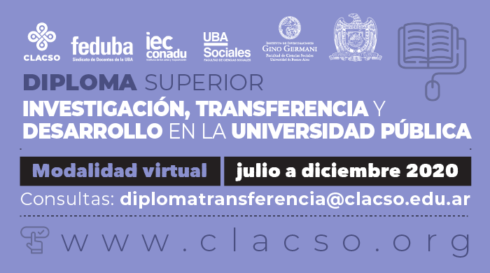  Diploma Superior y Programa de Actualización en Investigación, Transferencia y Desarrollo en la Universidad Pública (ITD)
