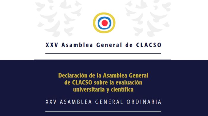  Declaración de la Asamblea General de CLACSO sobre la evaluación universitaria y científica