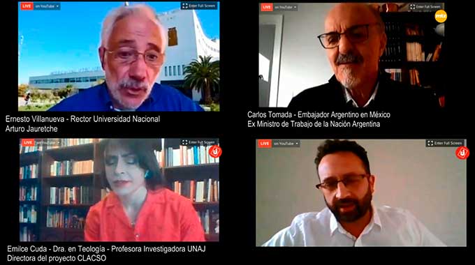  “Presentación del Grupo CLACSO: El futuro del trabajo y el ciudadano de la casa común”