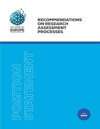  Recomendaciones sobre los procesos de evaluación de investigación- Science Europe