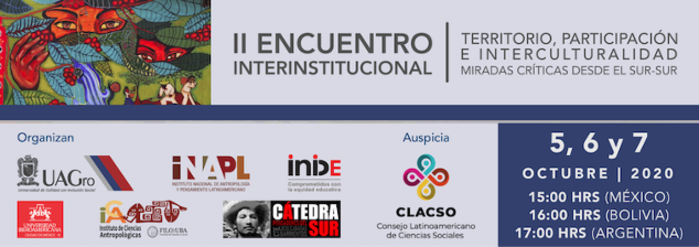  II Encuentro Interinstitucional: Territorio, participación e interculturalidad. Miradas críticas desde el Sur-Sur