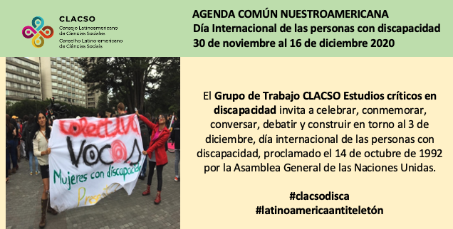  Agenda común nuestroamericana – Actividades organizadas con motivo del Día Internacional de las personas con discapacidad