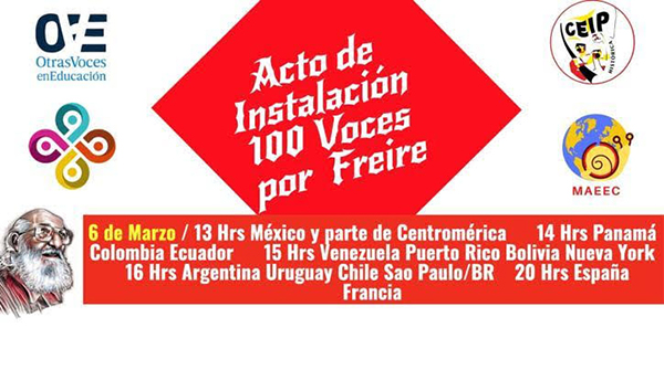  100 Voces por Paulo Freire