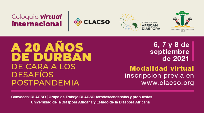  Coloquio internacional virtual: A 20 años de Durban de cara a los desafíos pospandemia