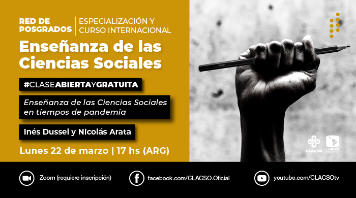  Clase abierta: Enseñanza de las Ciencias Sociales en tiempos de pandemia