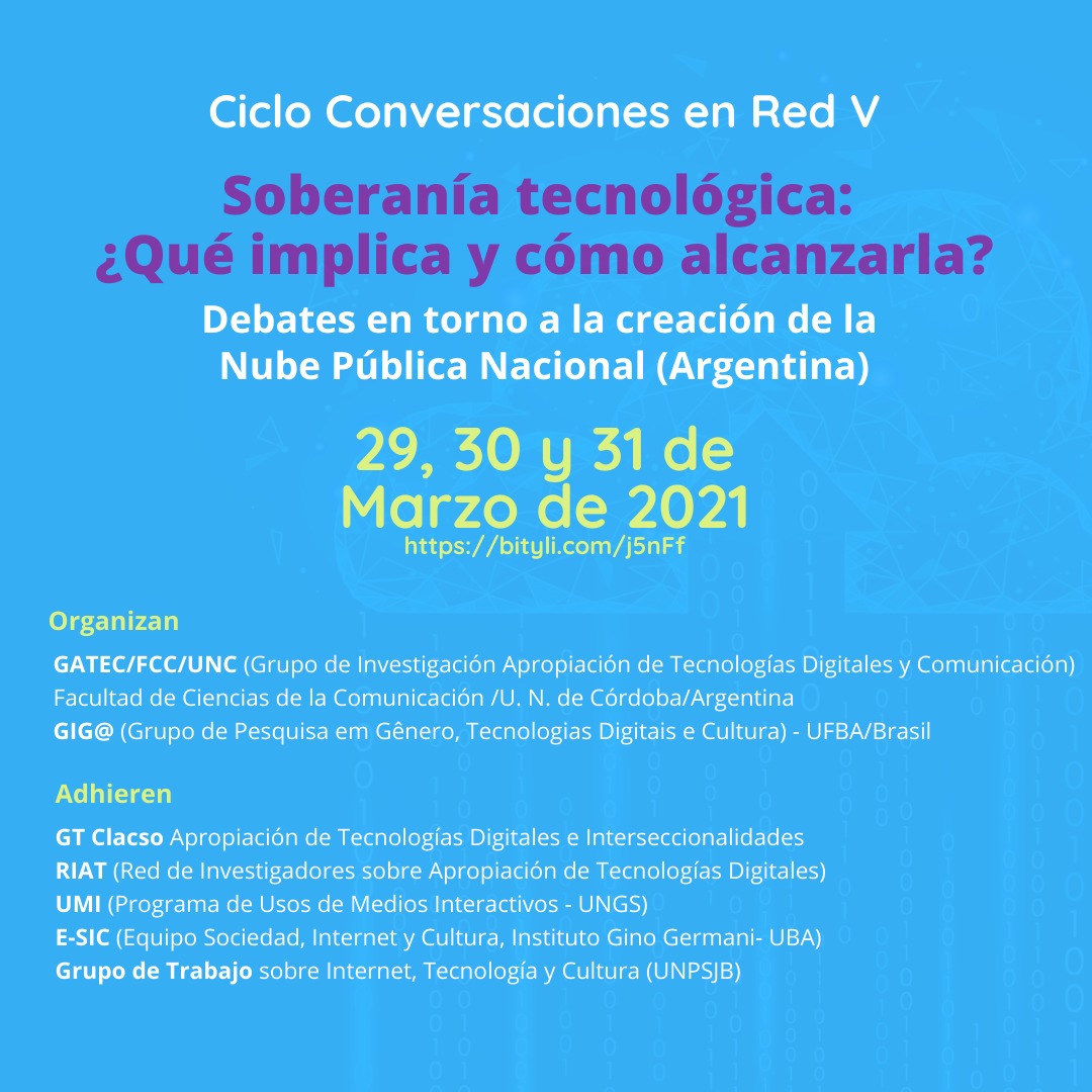  “Ciclo Conversaciones en Red V. Soberanía tecnológica: ¿Qué implica y cómo alcanzarla? Panel 1”