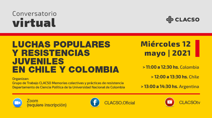  Conversartorio virtual: Luchas populares y resistencias juveniles en Chile y Colombia
