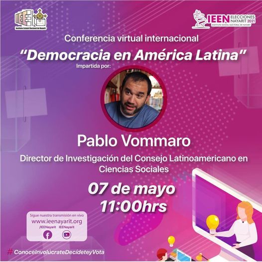  “El IEE Nayarit llevará a cabo un conversatorio entre jóvenes representantes de partidos políticos”