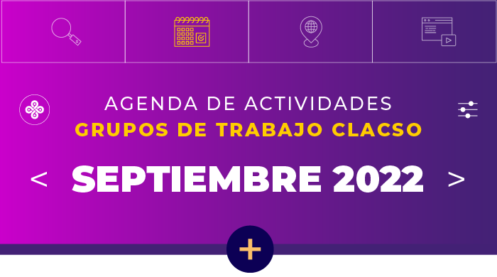  Agenda de Grupos de Trabajo – Septiembre 2022
