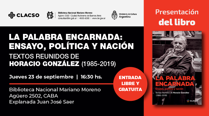  Se presentó el libro de Horacio González