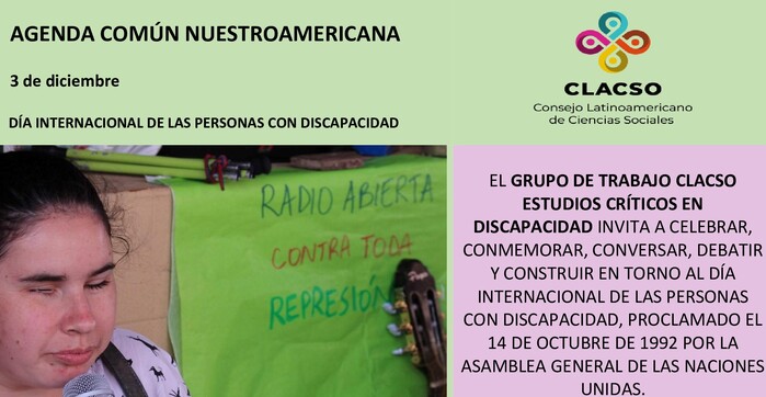  Agenda común nuestroamericana – Actividades organizadas con motivo del Día Internacional de las personas con discapacidad