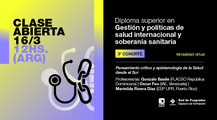  Clase abierta: Pensamiento crítico y epistemología de la Salud desde el Sur