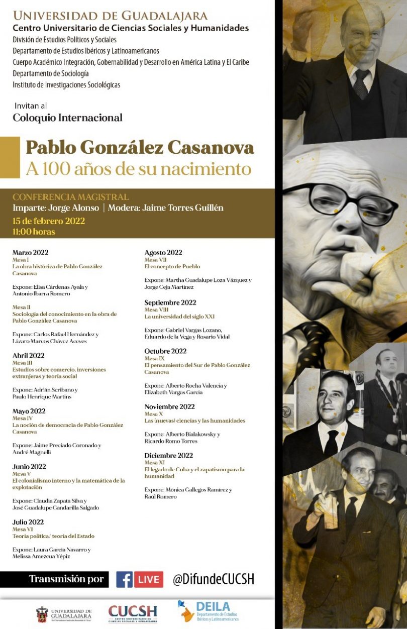  Pablo González Casanova. A 100 años de su nacimiento