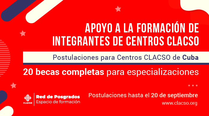  Apoyo a la formación de integrantes de Centros CLACSO Cuba