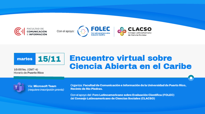  CLACSO apoya y participa del Encuentro virtual sobre Ciencia Abierta en el Caribe