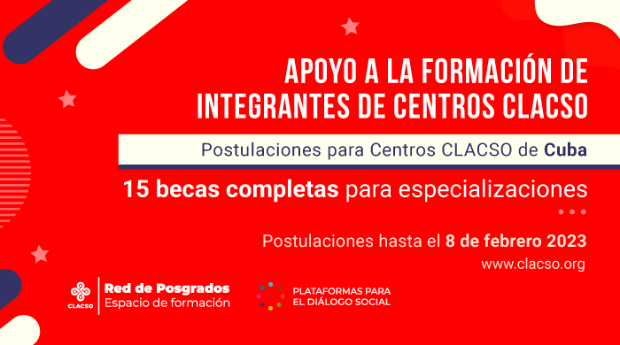  Apoyo a la formación de integrantes de Centros CLACSO Cuba