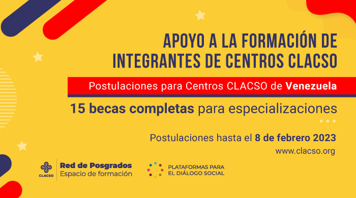  Apoyo a la formación de integrantes de Centros CLACSO Venezuela