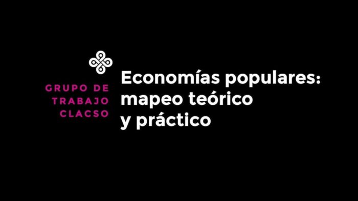  Economías populares. Mapeo teórico y práctico