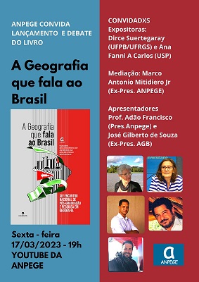  Presentación del libro «La Geografía que habla a Brasil» resultado del XIV Encuentro Nacional de Posgrado e Investigación en Geografía, organizado por ANPEGE