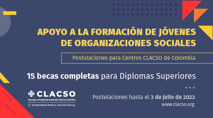  Apoyo a la formación de jóvenes de organizaciones sociales de Centros CLACSO Colombia