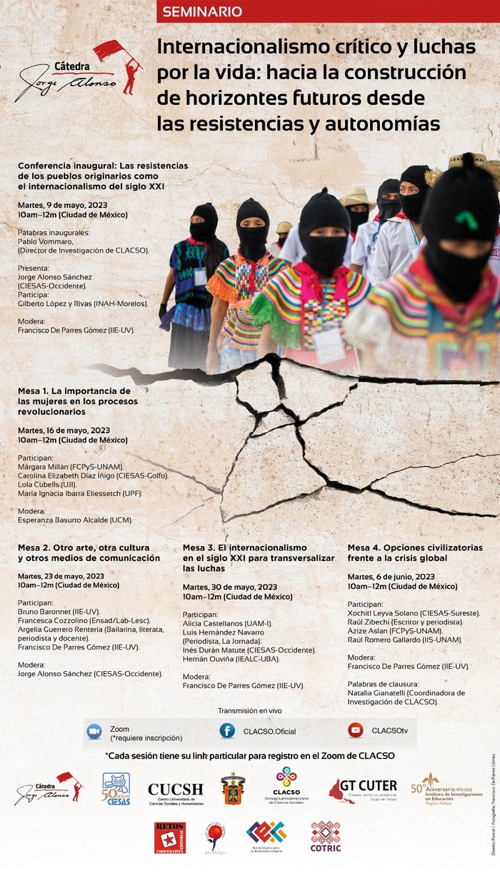  Seminario Internacionalismo crítico y luchas por la vida: Hacia la construcción de horizontes futuros desde las resistencias y autonomías