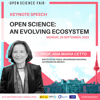  Ana María Cetto en #OSFAIR2023