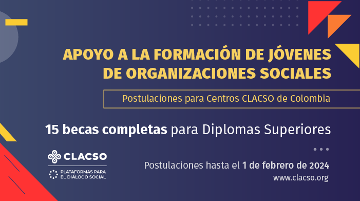  Apoyo a la formación de jóvenes de organizaciones sociales de Centros CLACSO Colombia