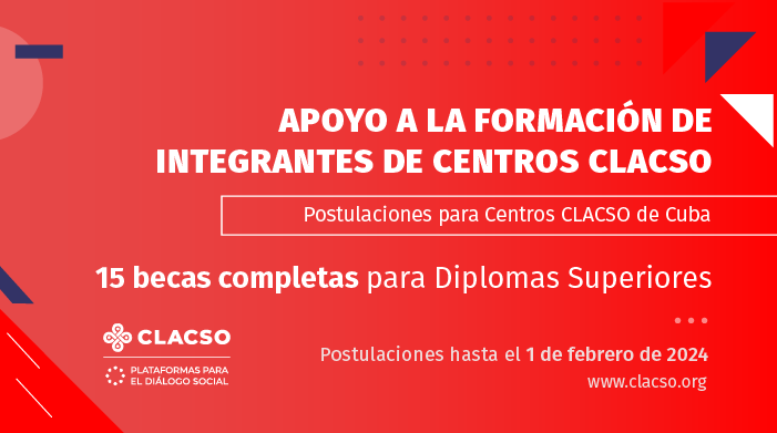  Apoyo a la formación de integrantes de Centros CLACSO Cuba