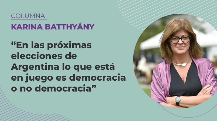  «En las próximas elecciones de Argentina lo que está en juego es democracia o no democracia»