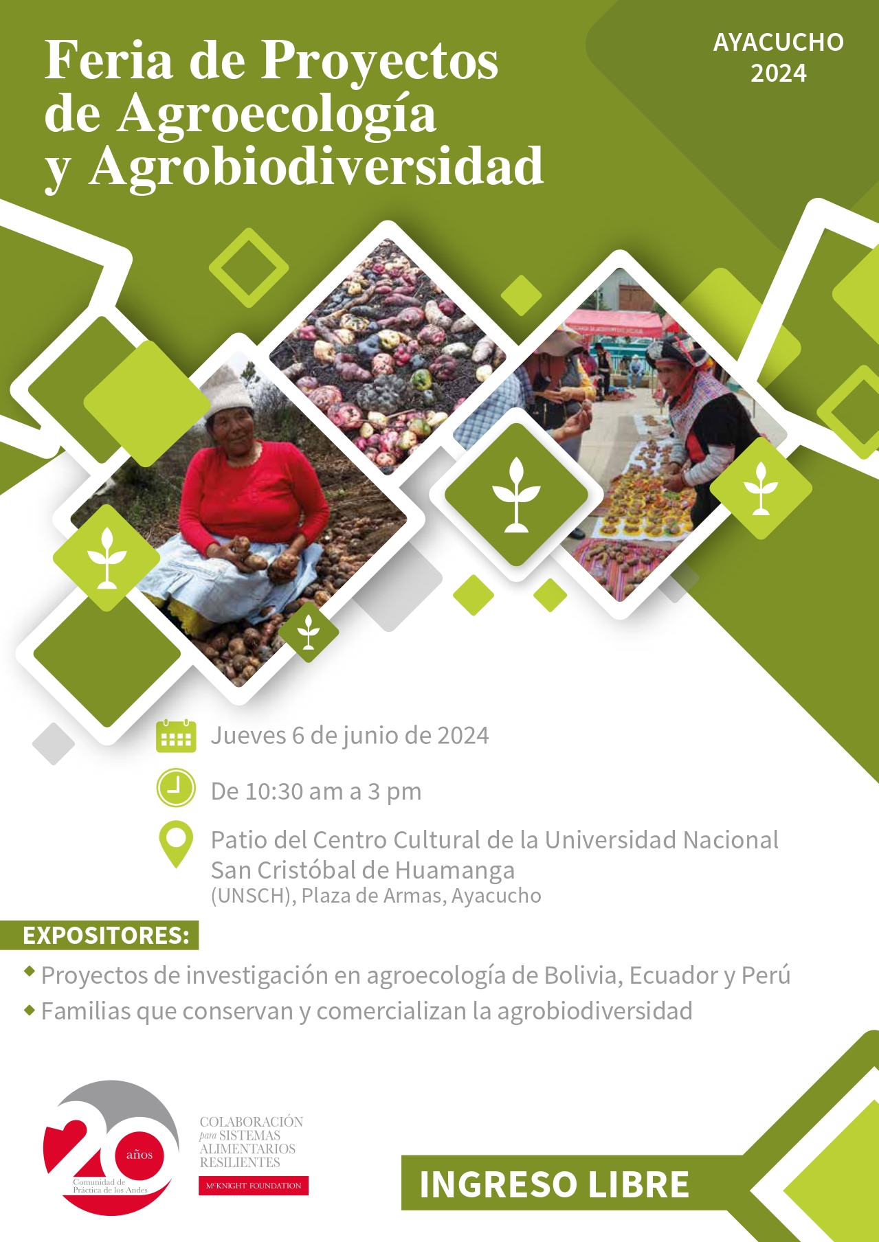  20ª reunión de la Comunidad de Prácticas del programa Colaboración global para sistemas alimentarios resilentes CRFS-Andes de la Fundación Mcknight