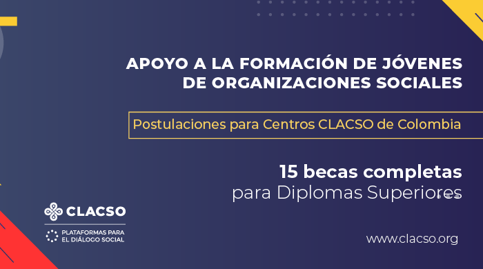  Apoyo a la formación de jóvenes de organizaciones sociales de Centros CLACSO Colombia