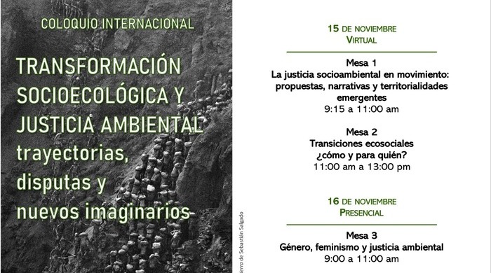  Coloquio Internacional: transformación socioecológica y justicia ambiental