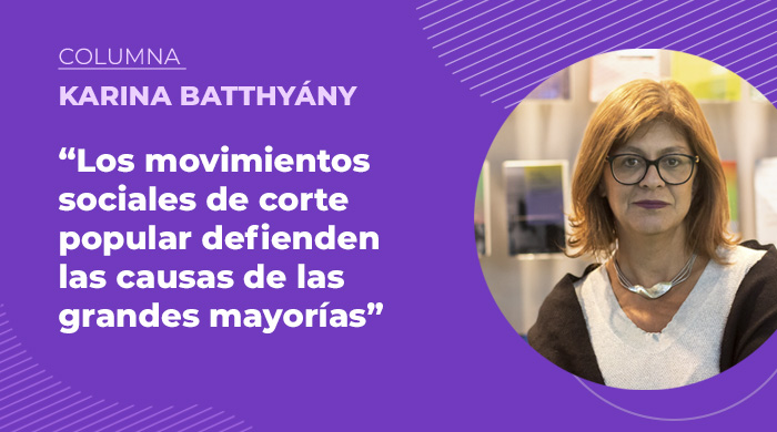  Los movimientos sociales de corte popular defienden las causas de las grandes mayorías
