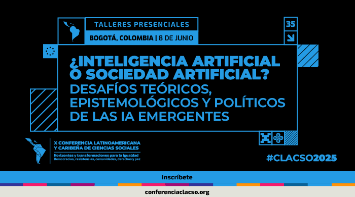  Taller presencial: ¿Inteligencia artificial o sociedad artificial?