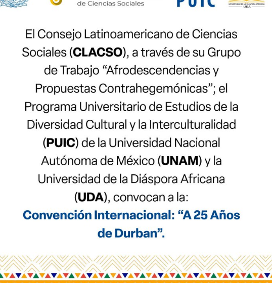  CONVENCIÓN INTERNACIONAL A 25 AÑOS DE DURBAN