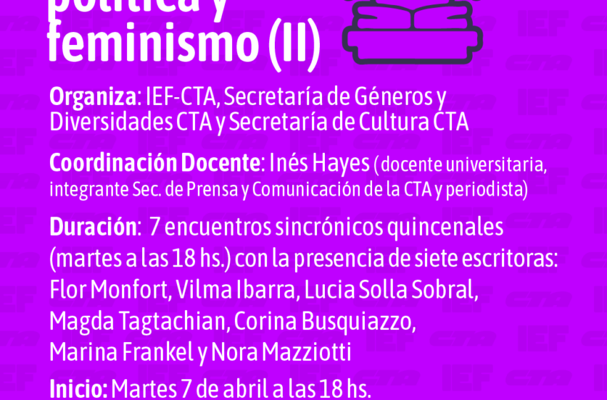 Literatura, política y feminismo (II)