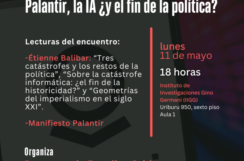 IIGG Open Meeting | Palantir, AI, and the End of Politics?