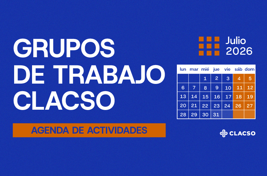 Agenda de Grupos de Trabajo – Julio 2026