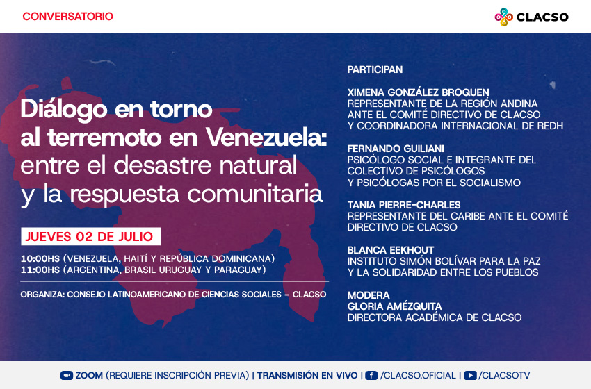  Diálogo en torno al terremoto en Venezuela