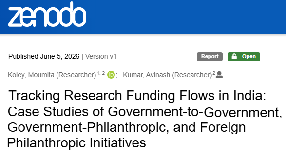  Rastrear los flujos de financiamiento de la investigación en India: cooperación bilateral, filantropía y metadatos abiertos