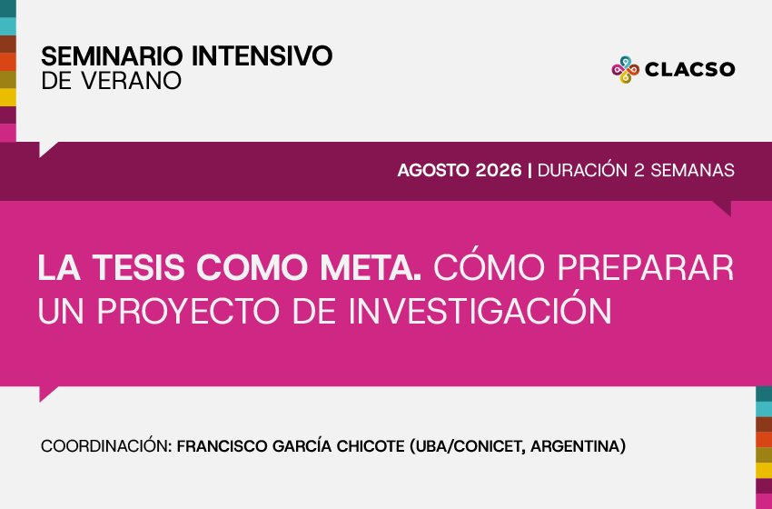  La tesis como meta. Cómo preparar un proyecto de investigación