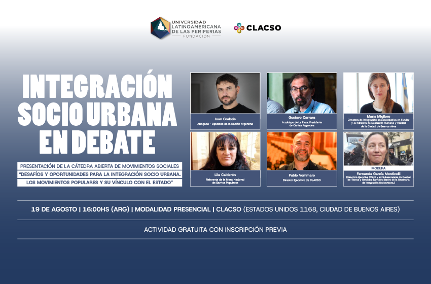  Integración Socio Urbana en debate