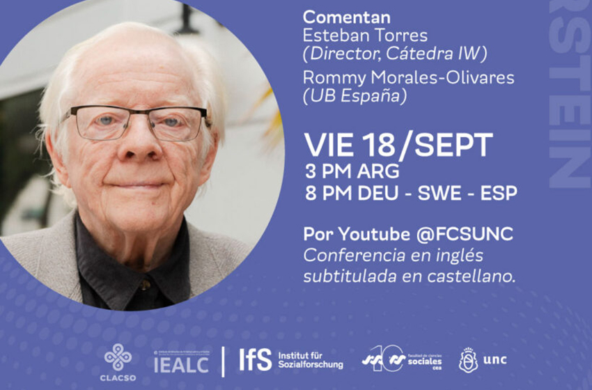  8° Sesión Cátedra Libre Immanuel Wallerstein con Göran Therborn